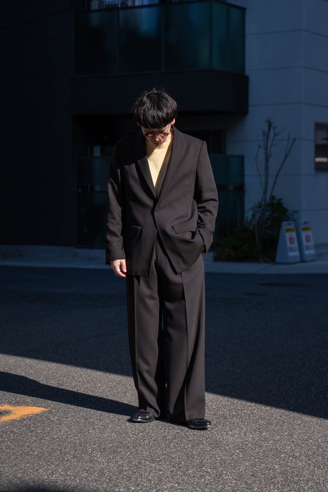 MODIFIED SHAWL COLLAR JACKET