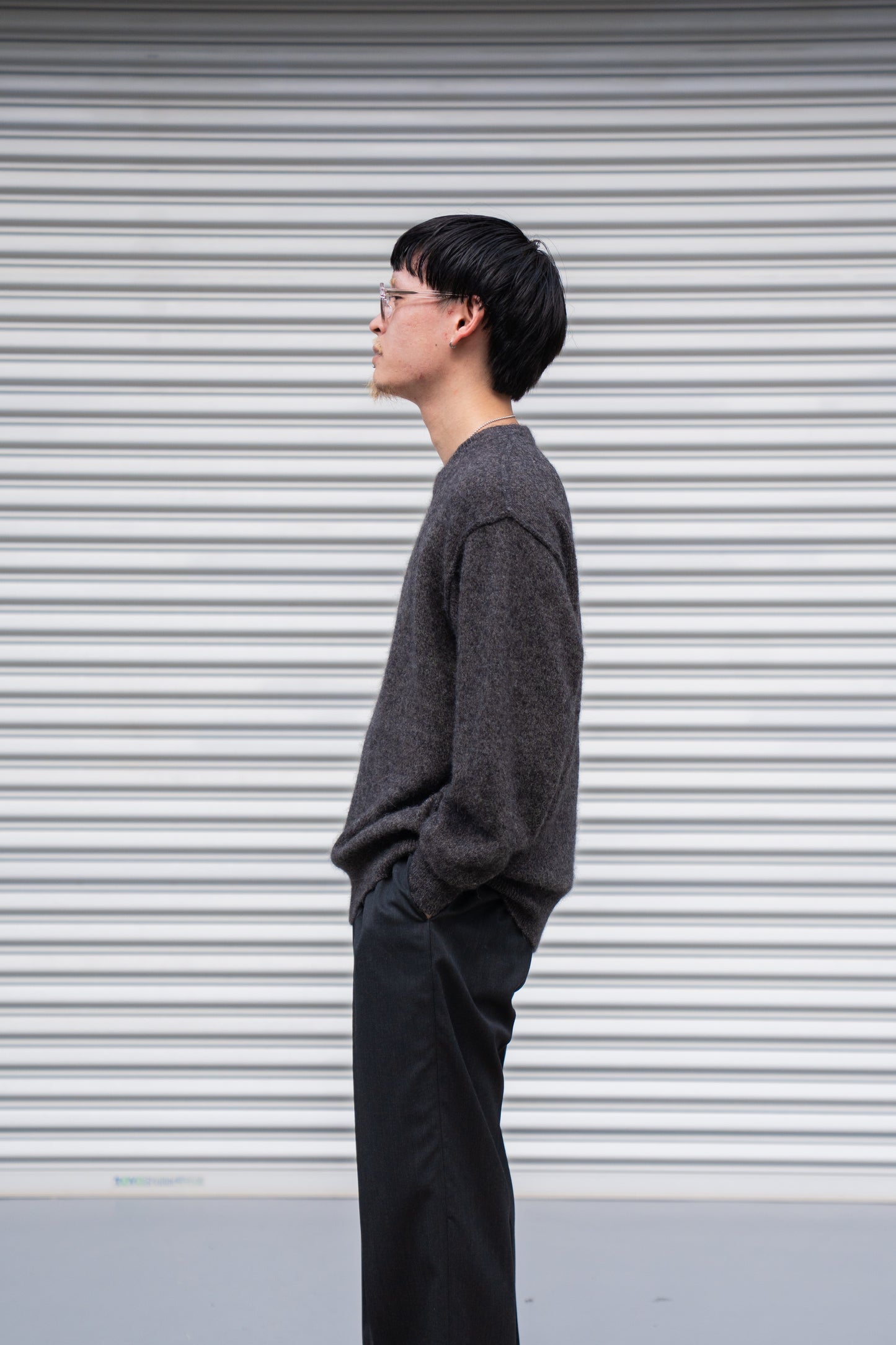 WOOL/ALPACA KNIT CREW NECK LS(ST.1294)