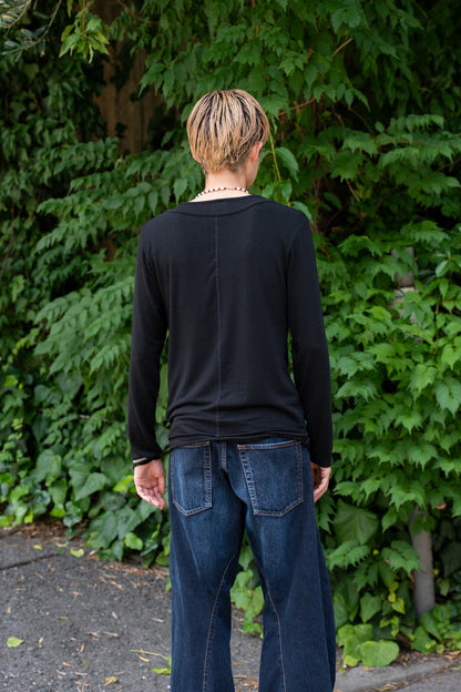 LAYERED HENLEY-NECK SHIRT .16