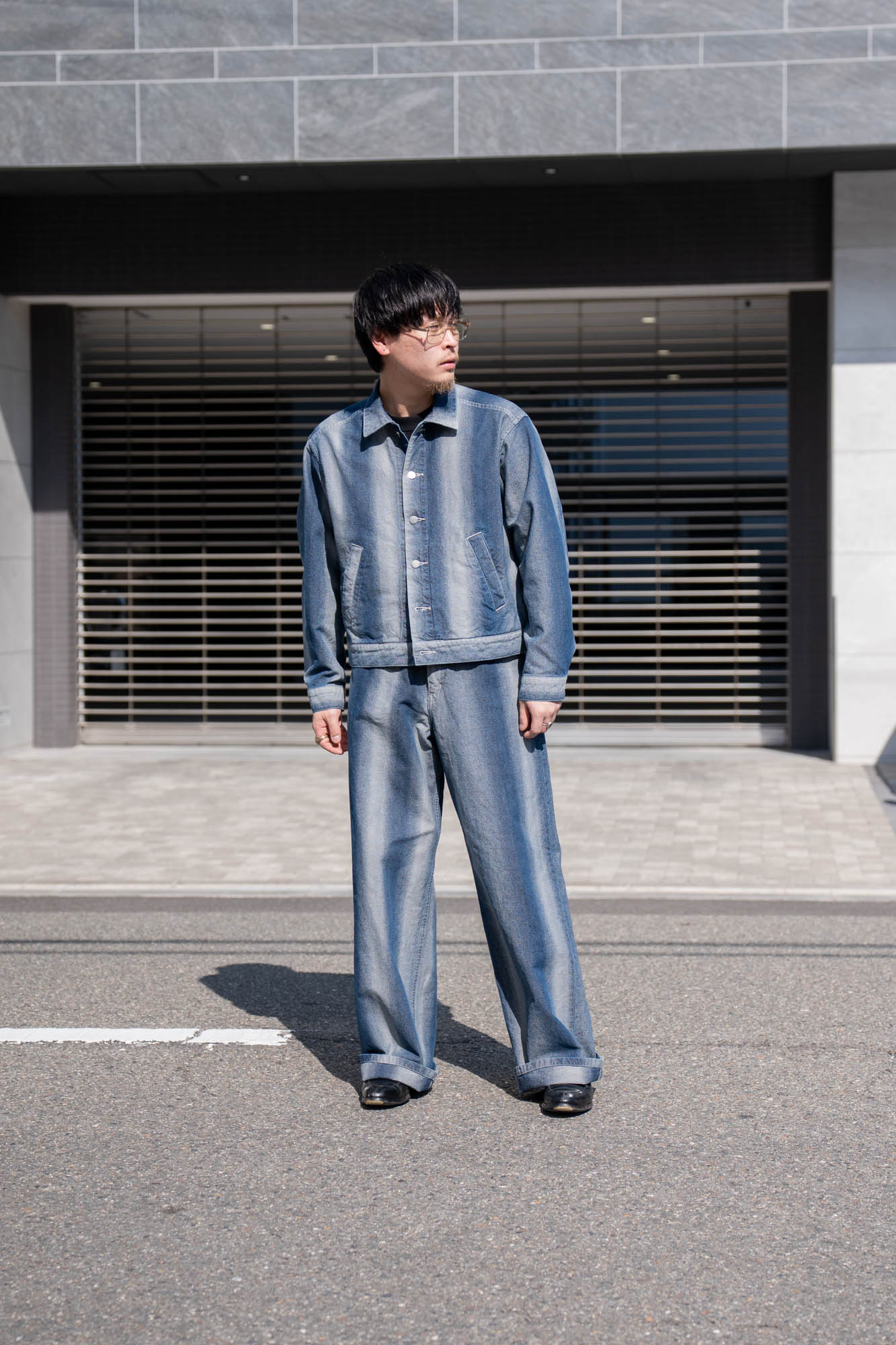 GRADATION DENIM PANTS (BAGGY)