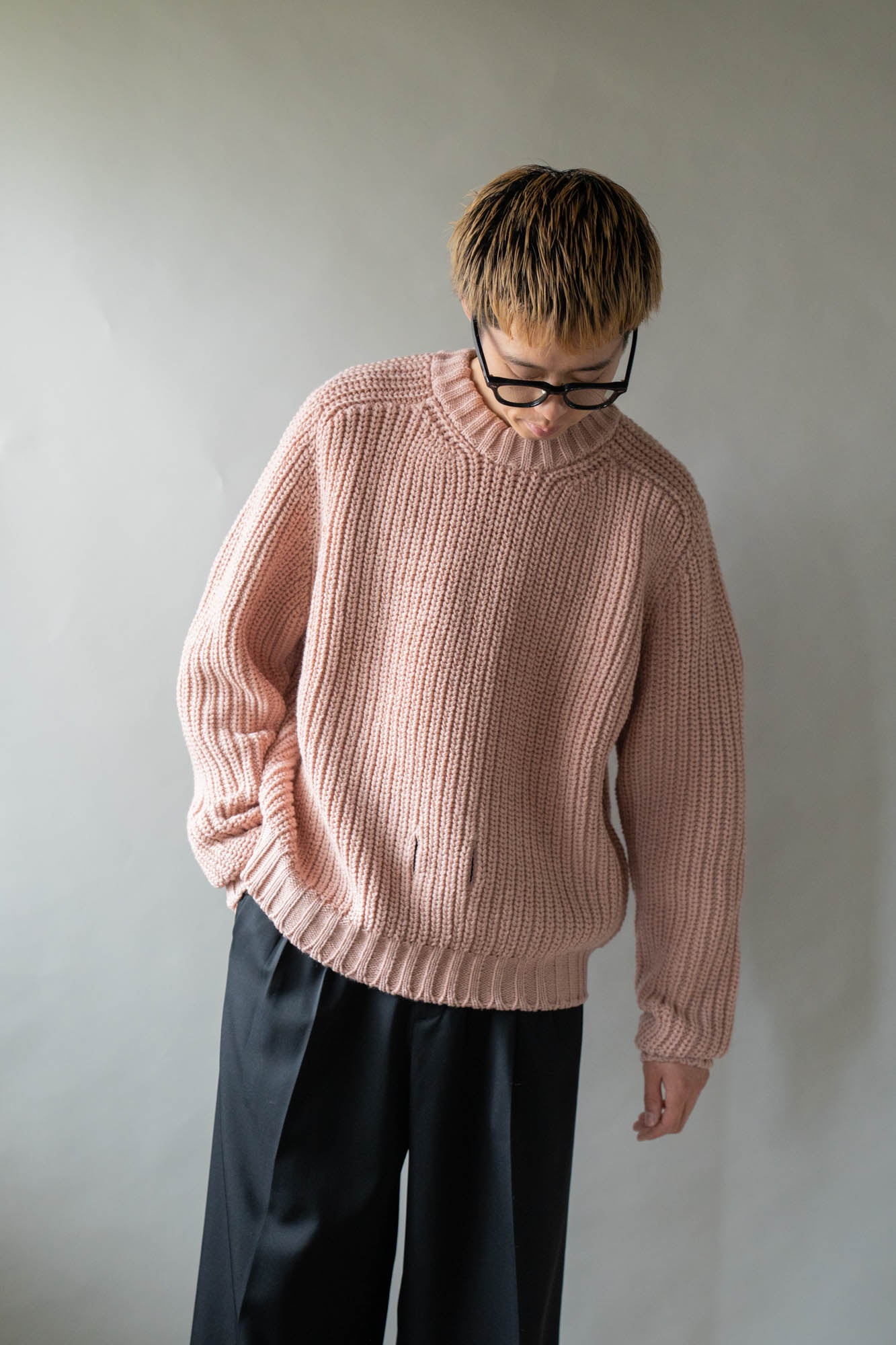 Belt. Slit Knit in Merinos d`Arles