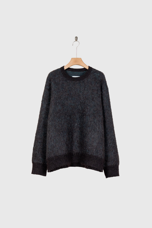 KID MOHAIR MIX JACQUARD KNIT LS(ST.1305)