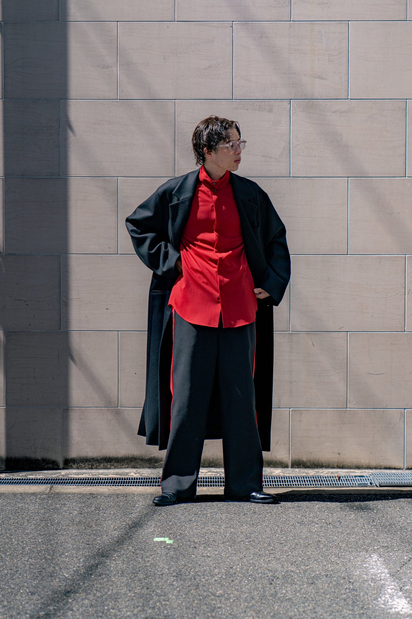 OVERSIZED MAXI-LENGTH DOUBLE BREASTED COAT