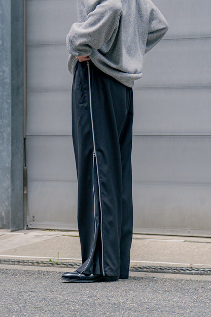 Dobby cloth side zip pants