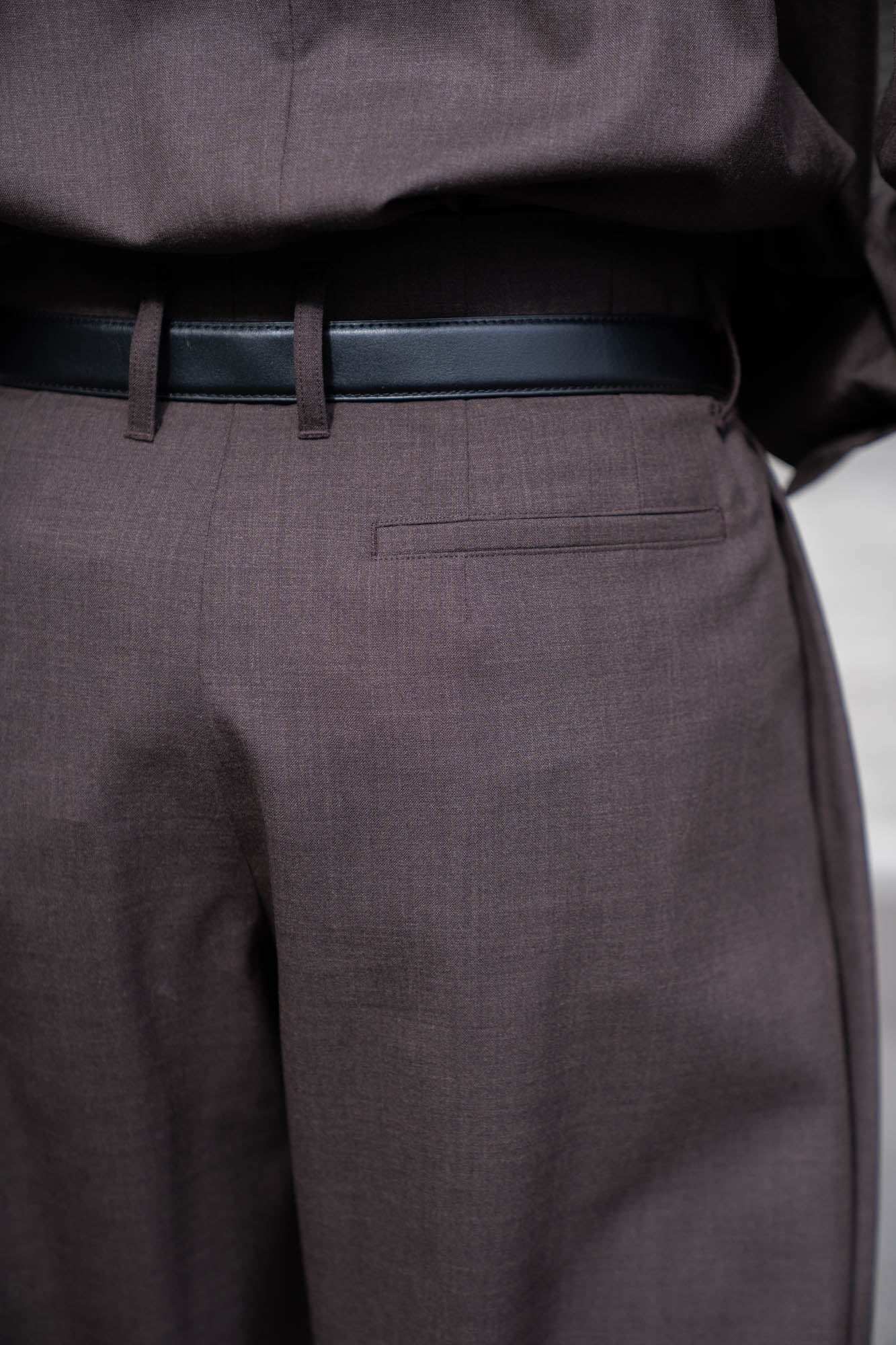 5 Tuck Trouser in Wool Tropical