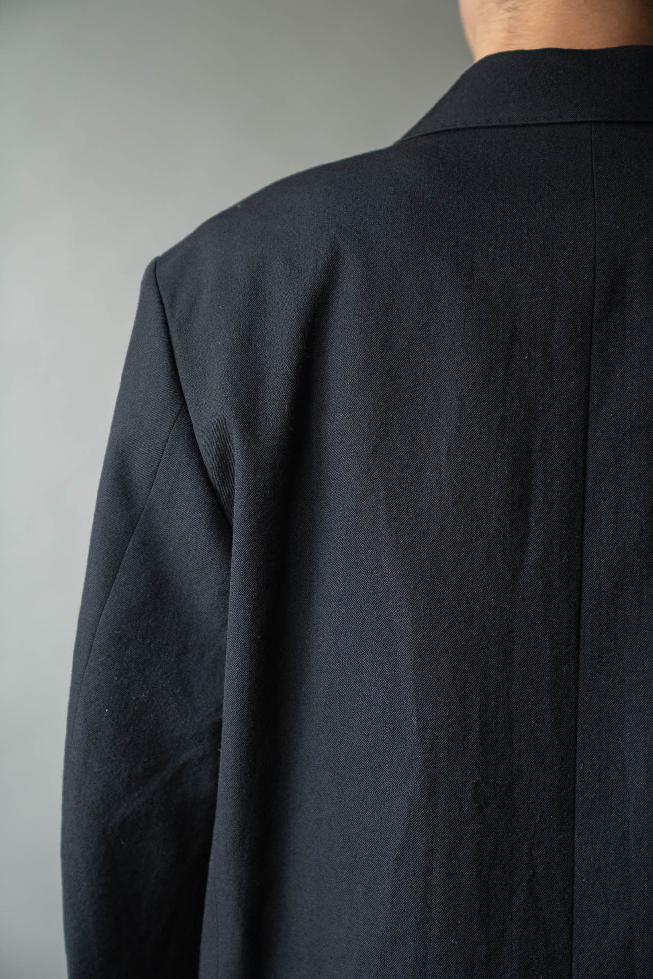 Wool Gabardine Double-Breasted Jacket