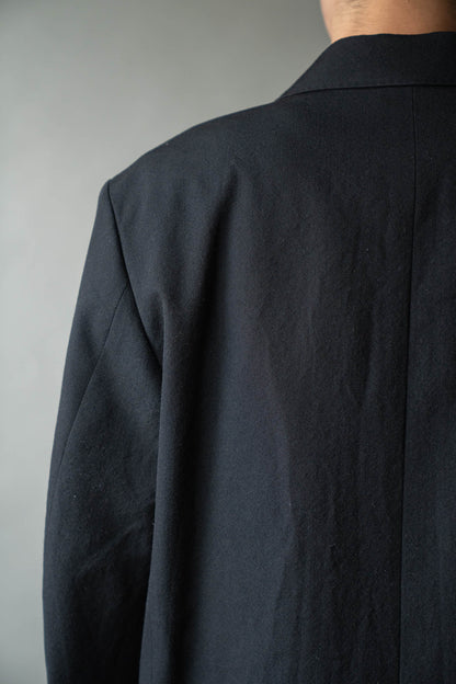 Wool Gabardine Double-Breasted Jacket