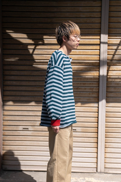 Cotton skipper border pullover