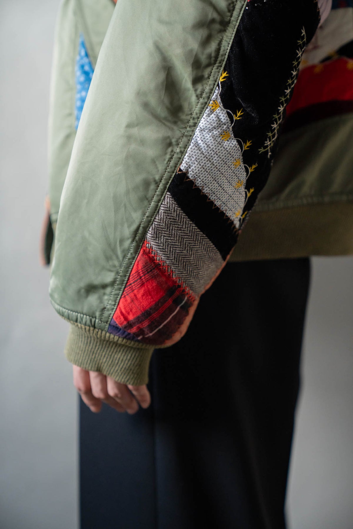 Quilt bomber jacket