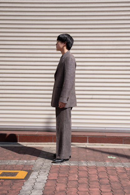 WOOL LINEN 1TUCK SLACKS