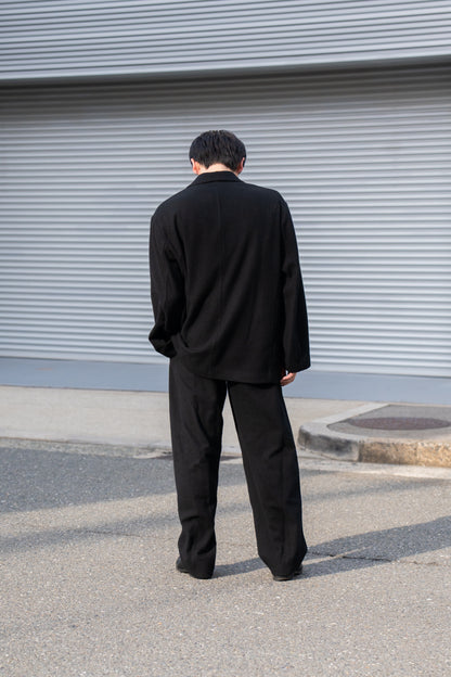 WOOL/CASHMERE FLEECE EASY TWIST TROUSERS(ST.1270)