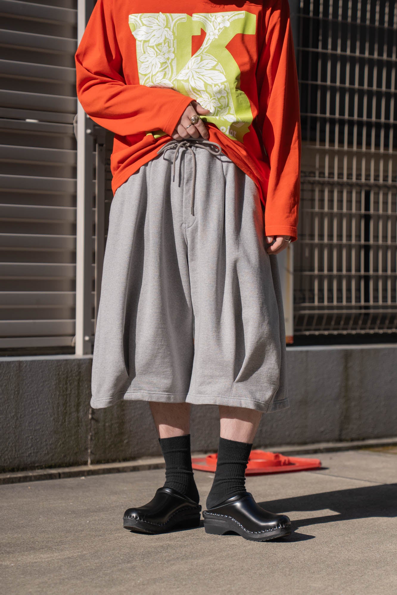 Pleated Balloon Sweat Shorts