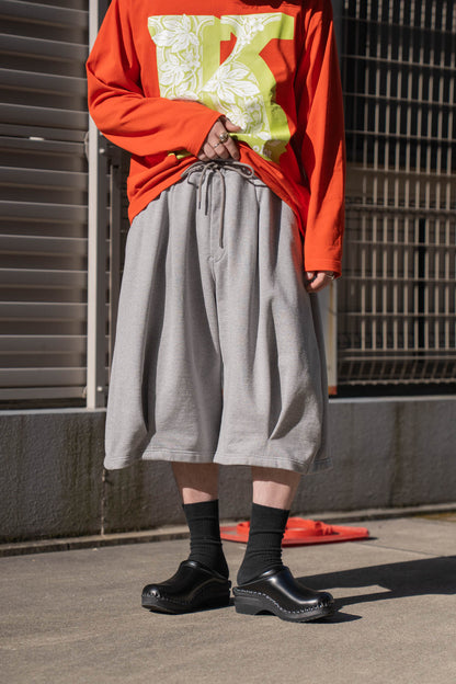 Pleated Balloon Sweat Shorts