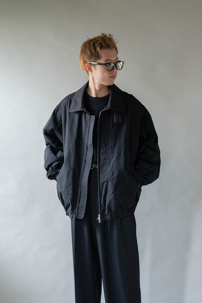 DETATCHABLE COLLAR RESIN-FINISH COTTON JACKET(ST.1576)