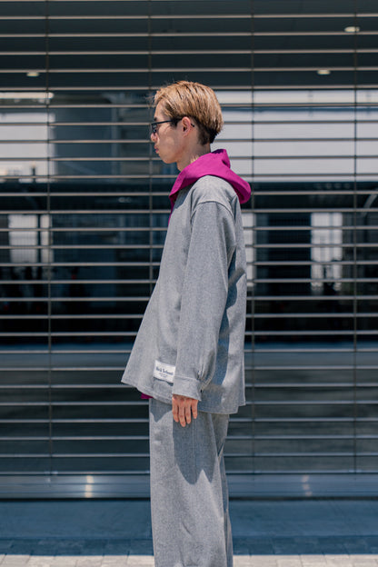 WOOL FRANNEL SKIPPER SHIRT