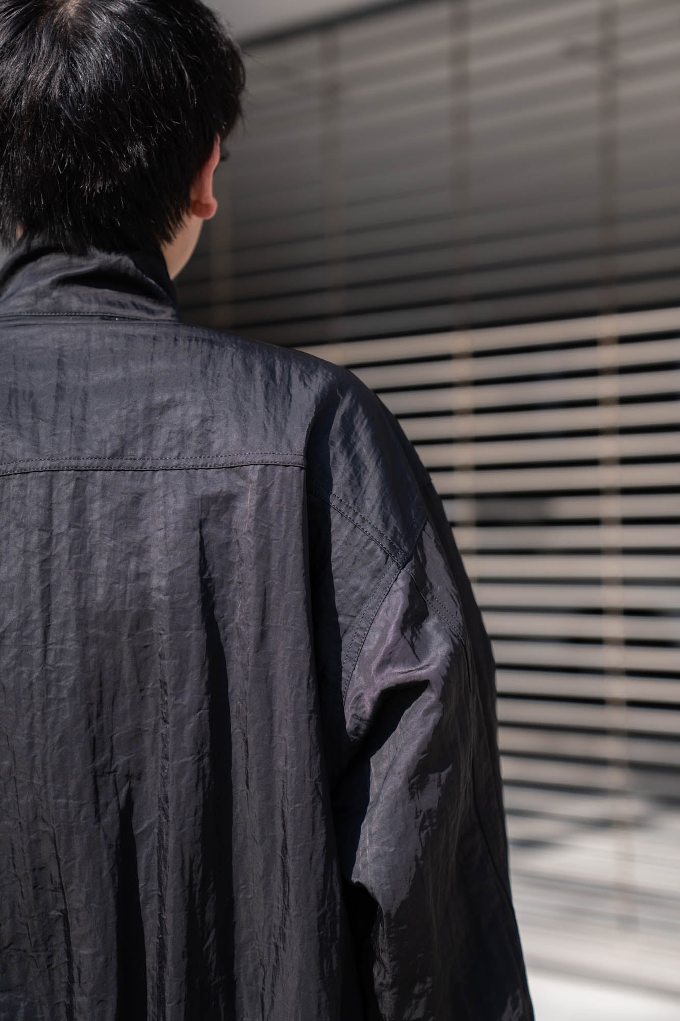 SHRUNK NYLON OVERSIZED FIGHT JACKET(ST.1386)