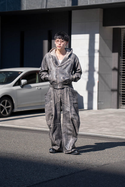 CRACKING COATED RIDERS PARKA .15