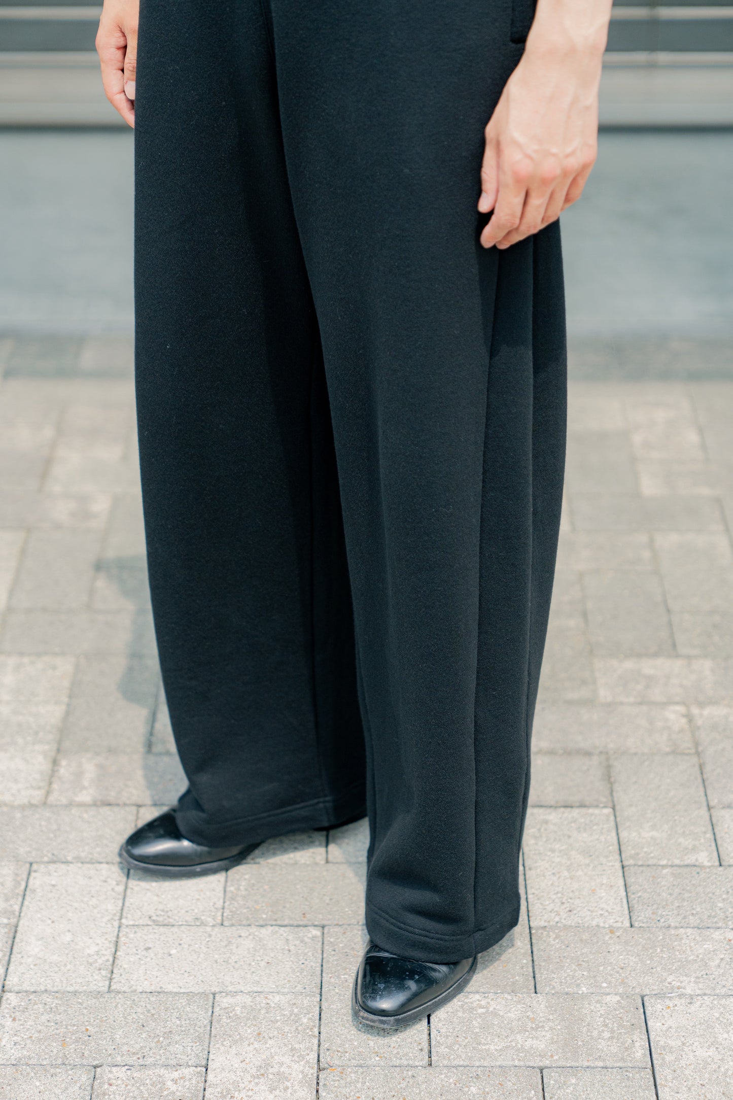 YAK/COTTON SWEAT EASY TROUSERS(ST.1288)