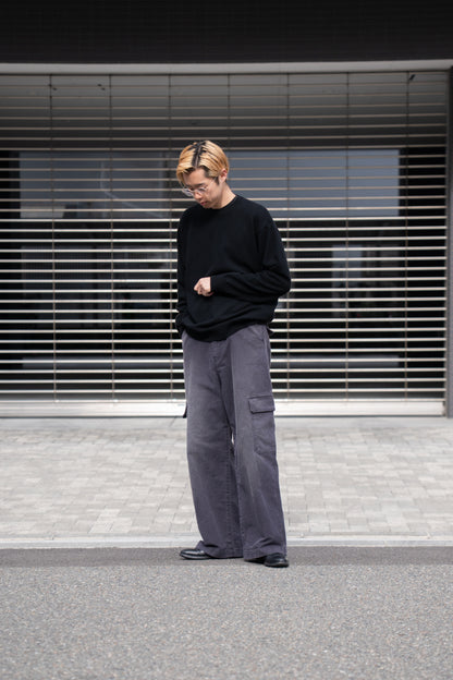 RIGID CASHMERE GARMENT DYED SWEATER P/O