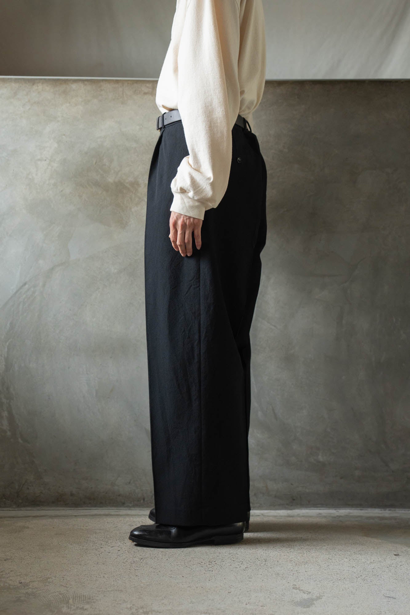 Wool Gabardine Trousers