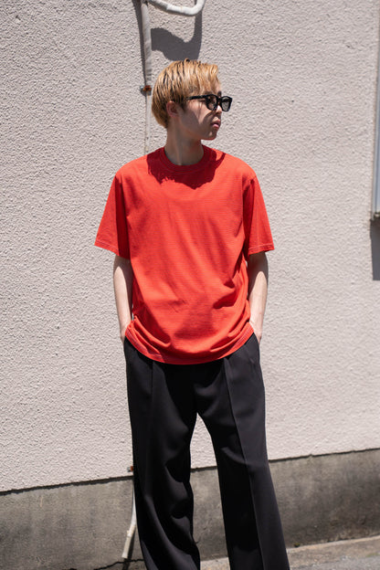 GARMENT DYED BORDER T-SHIRT
