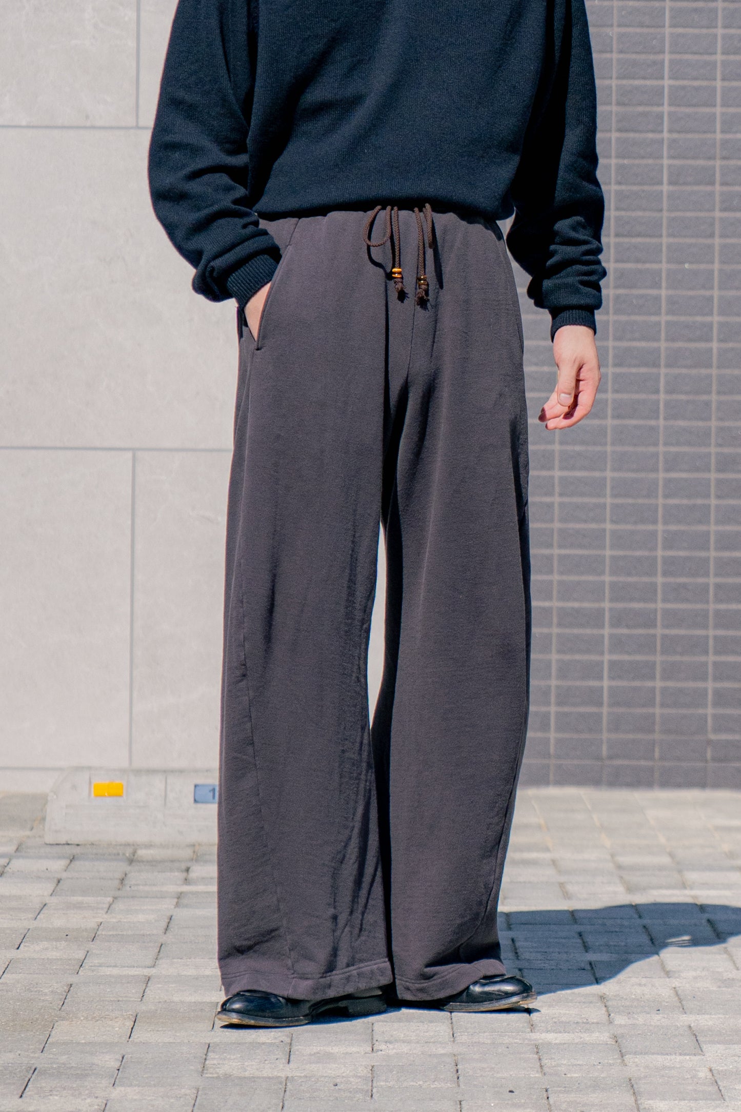 3D TWISTED LOUNGE WIDE PANTS