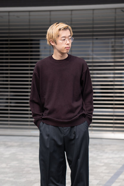 RIGID CASHMERE GARMENT DYED SWEATER P/O