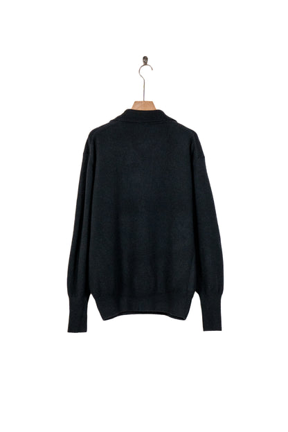 EXTRA FINE WOOL KNIT SKIPPER LS