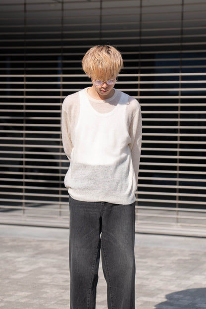 W/AL/NY KNIT CREW NECK LS(ST.1480)