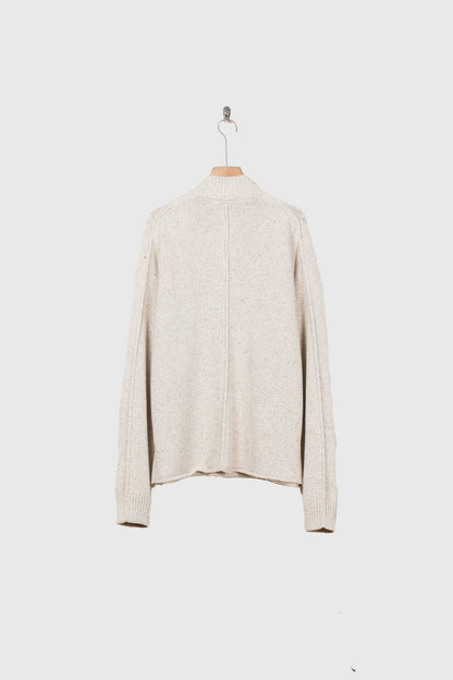 BOTTLE-NECK KNIT PULLOVER