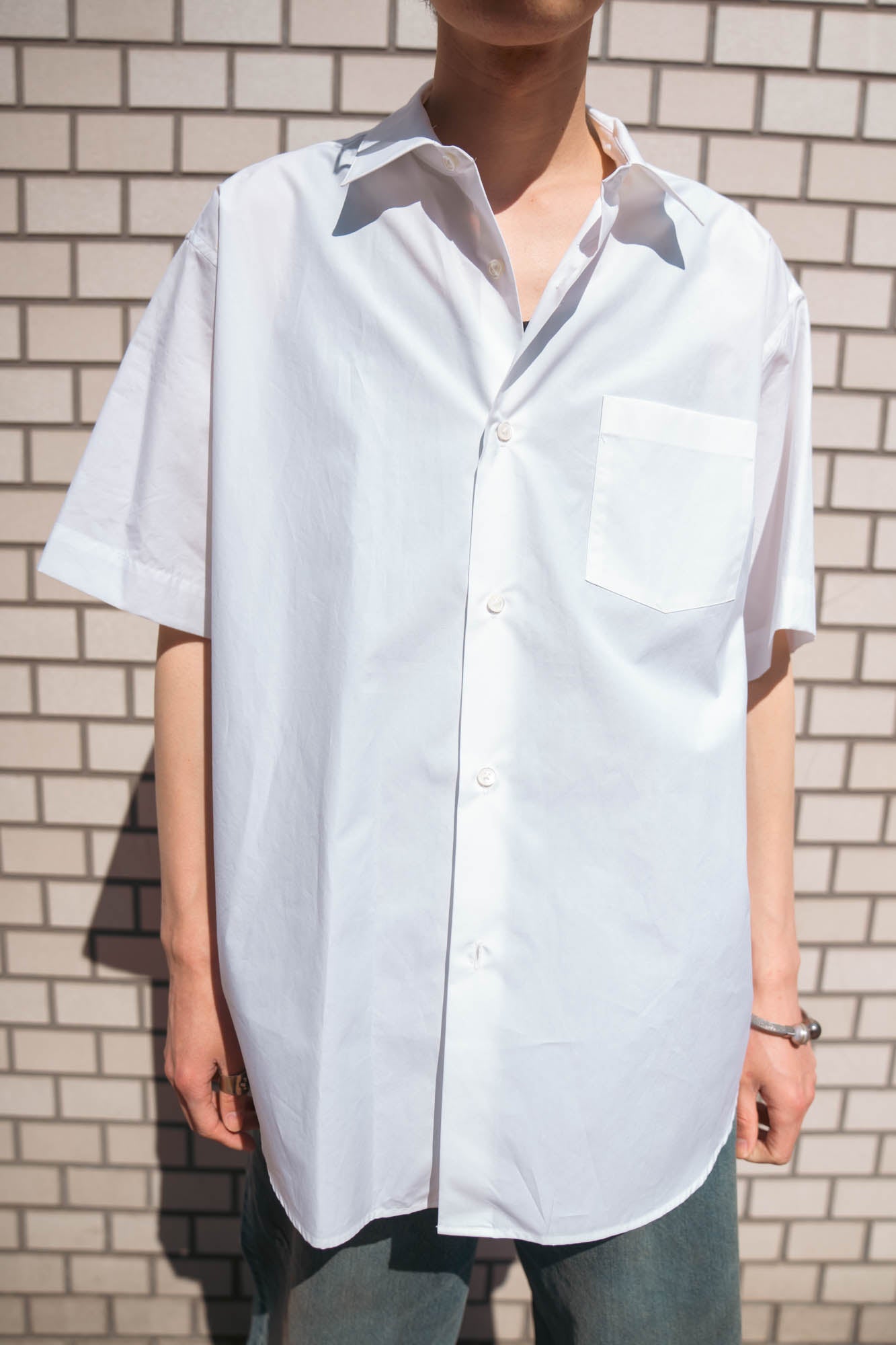 SUVIN COTTON OVERSIZED SS SHIRT(ST.1497)
