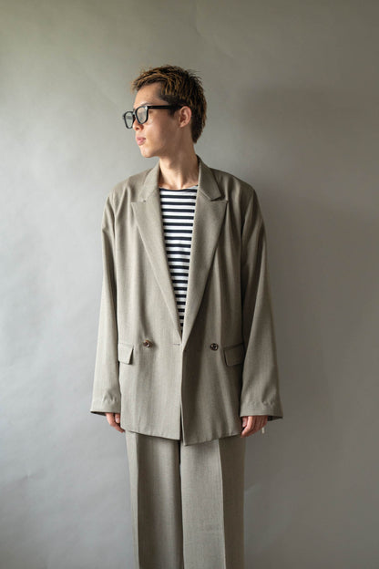 DOUBLE-BREASTED RELAX SHOULDER JACKET