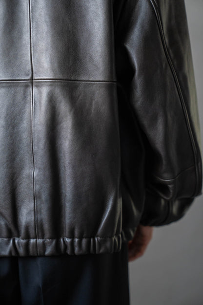 SHEEP LEATHER ZIP SHORT JACKET(ST.1555)