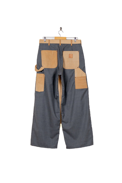 Vintage-effect work pants