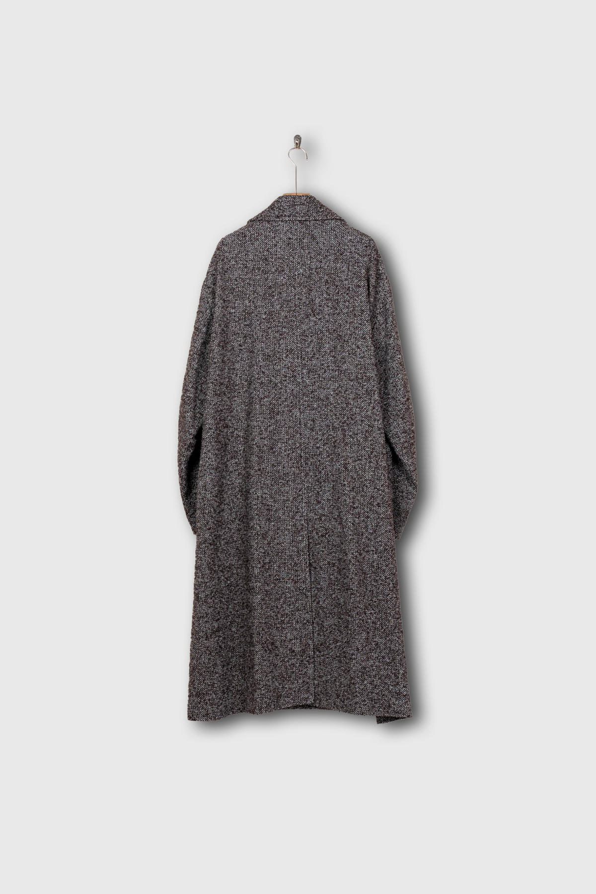 LOOP TWEED DOUBLE-BREASTED COAT