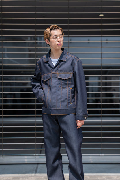 DENIM JACKET IN WOOL DENIM