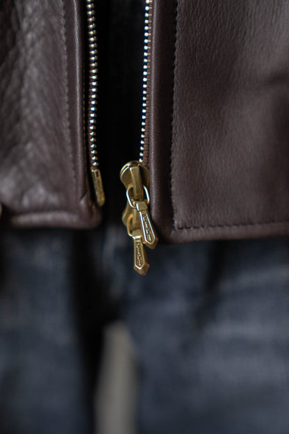 Steer Leather Racer Jacket