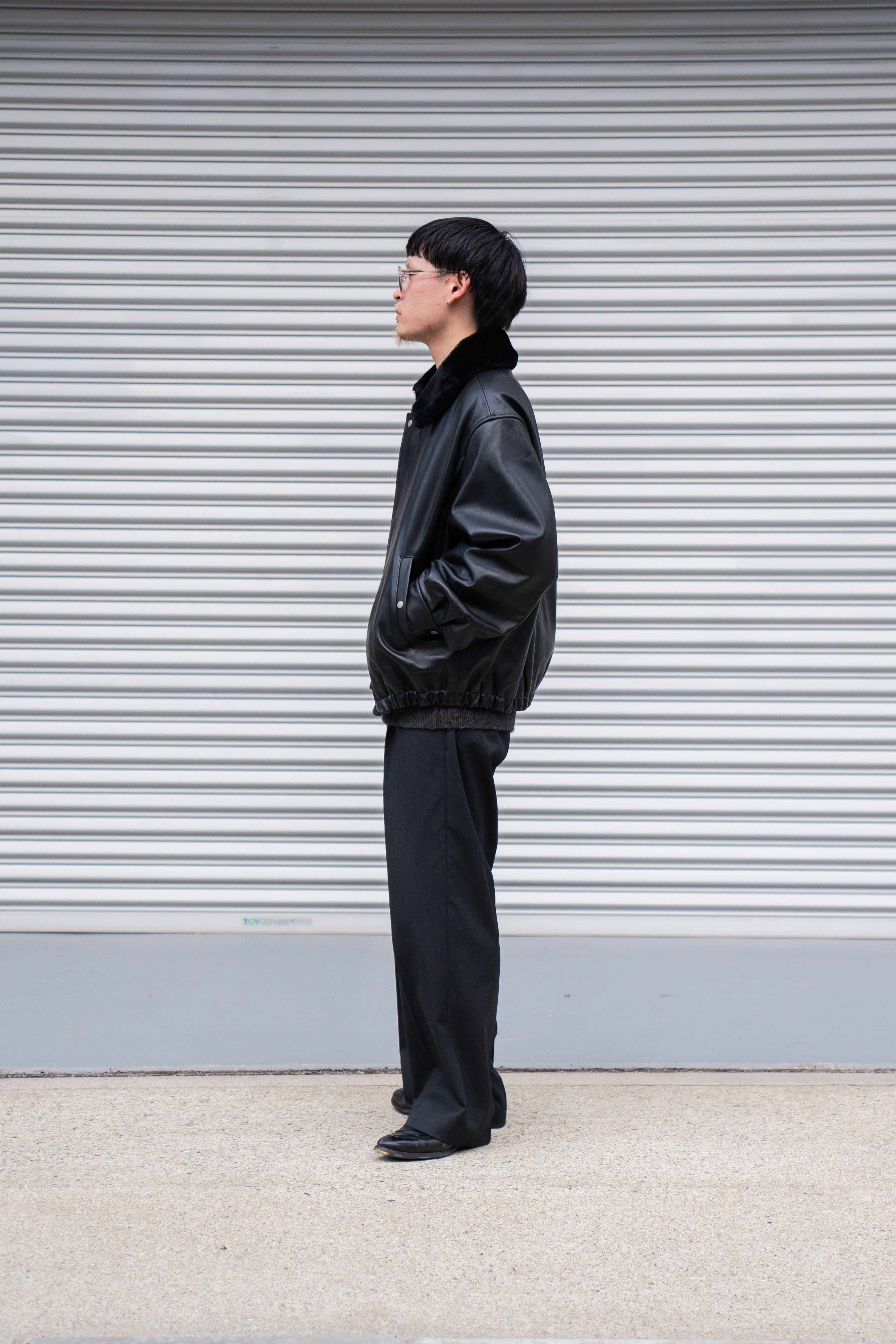 ssstein（シュタイン） 25AW - MOUTON COLLAR SHEEP LEATHER ZIP