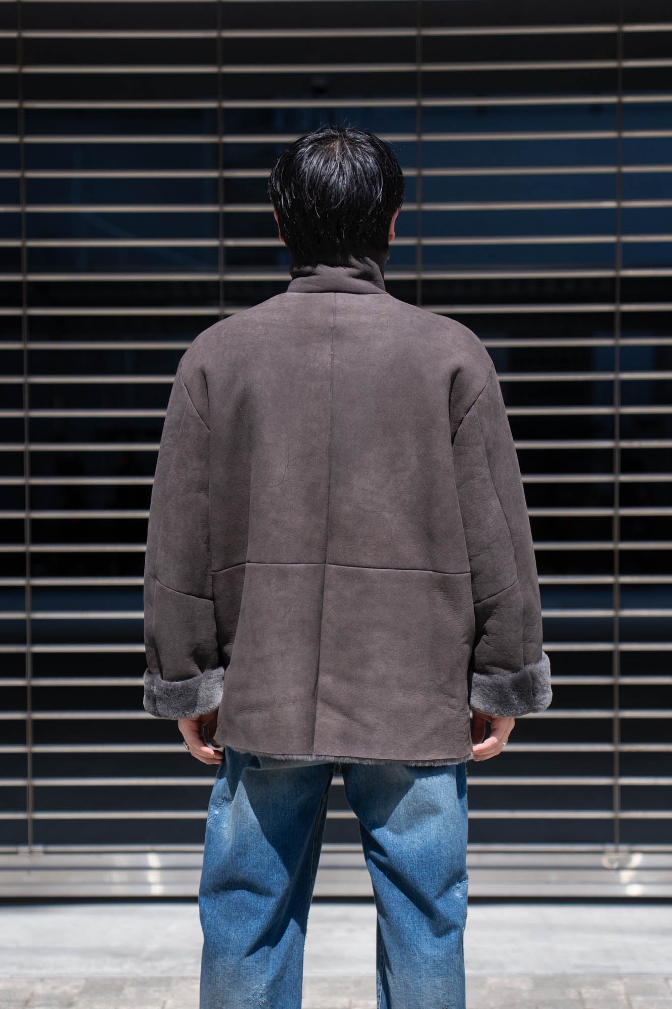 CUT-OFF MOUTON JACKET(ST.1222)
