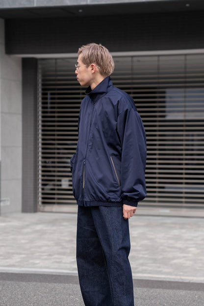 SILK-BACK STAND COLLAR ZIP JACKET(ST.1378)