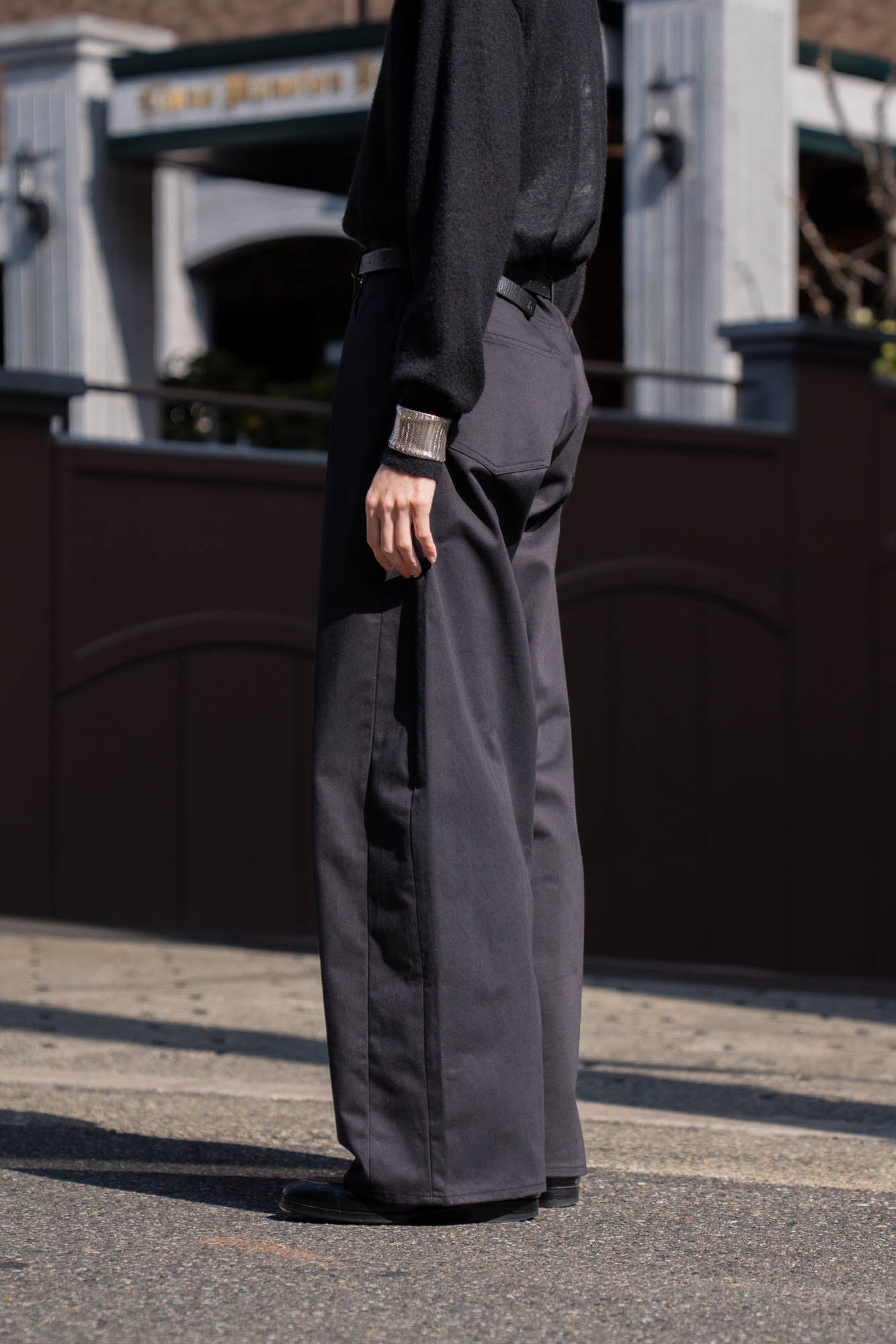 DEFORMATION WIDE COTTON PANTS(ST.1390)