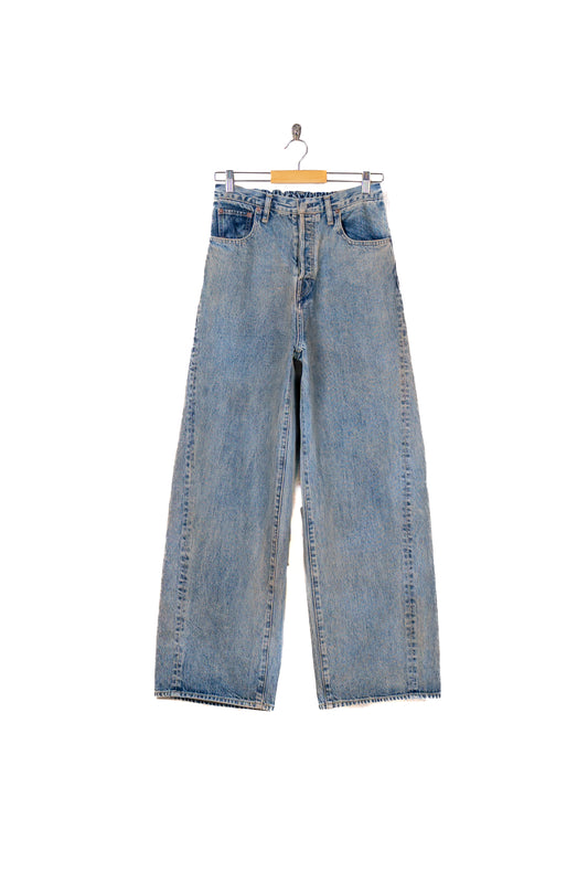 TWIST SEAM BAGGY VINTAGE DENIM JEANS