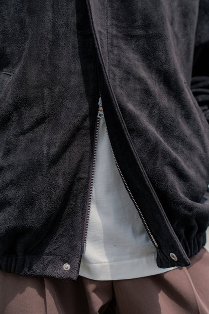 COW SUEDE ZIP SHORT JACKET(ST.1217)