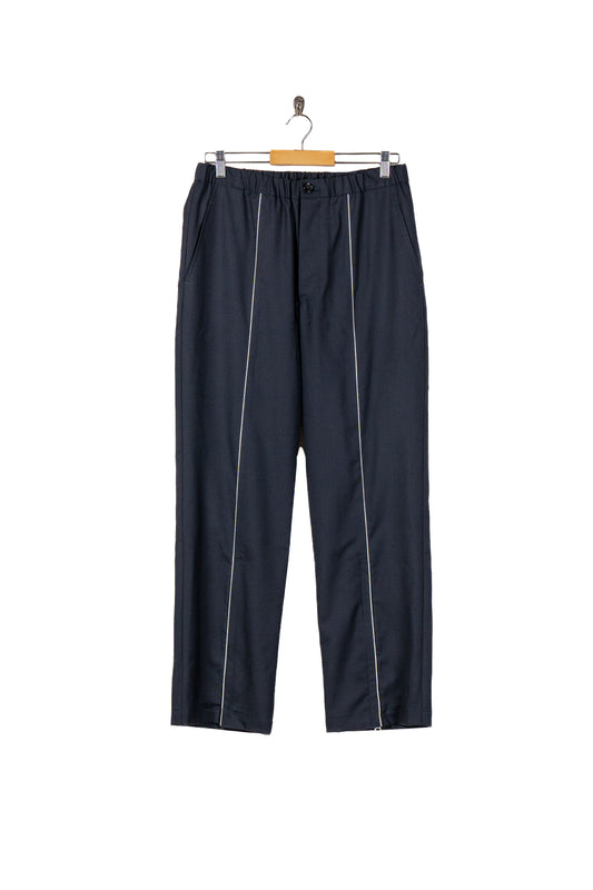 WOOL GABARDINE ZIP TROUSERS PT