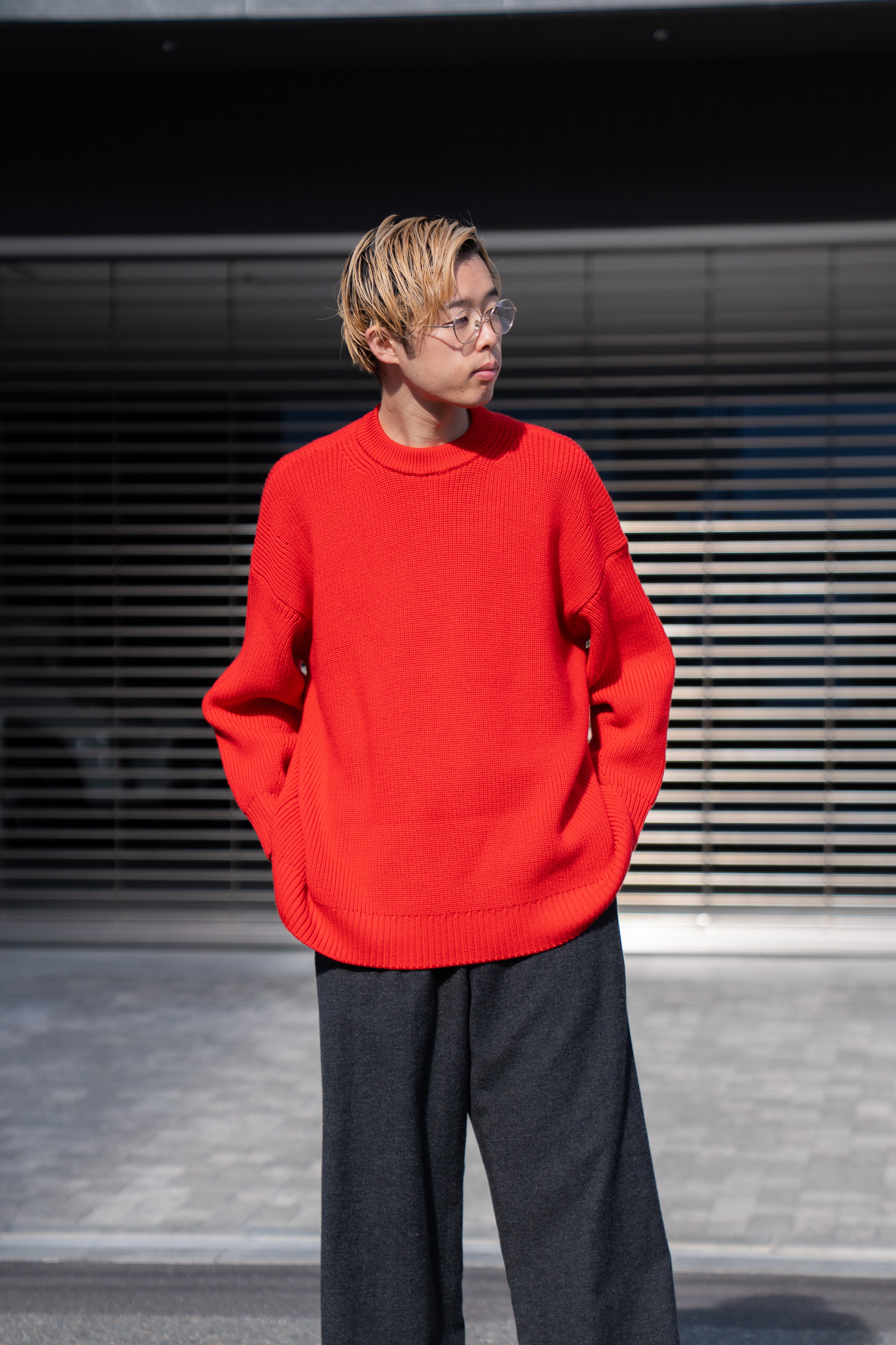 MERINO WOOL CREWNECK KNIT – sign | サイン