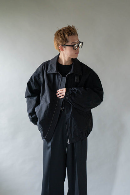 DETATCHABLE COLLAR RESIN-FINISH COTTON JACKET(ST.1576)
